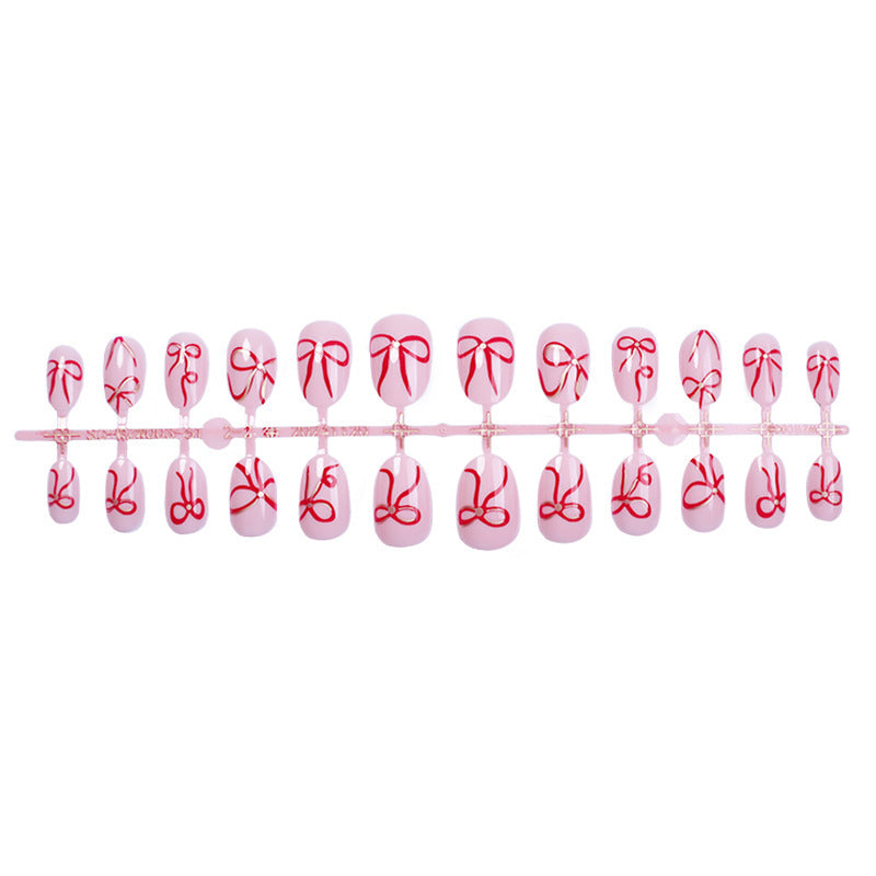 Whimsical Bow Embellished Press-On Nails Bowlift