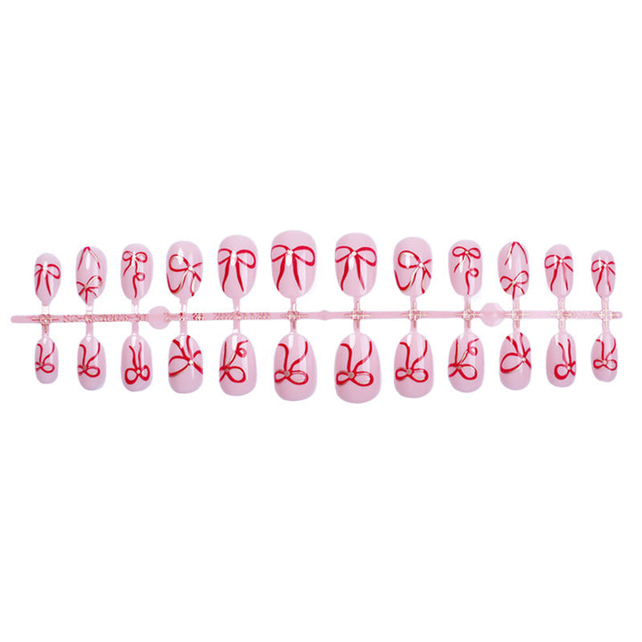 Whimsical Bow Embellished Press-On Nails Bowlift