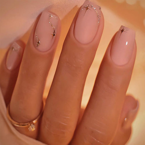 Elegant Press-On Nail Art Set Bowlift