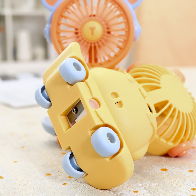 Ladies Portable USB Fan in Cute Animal Design Bowlift