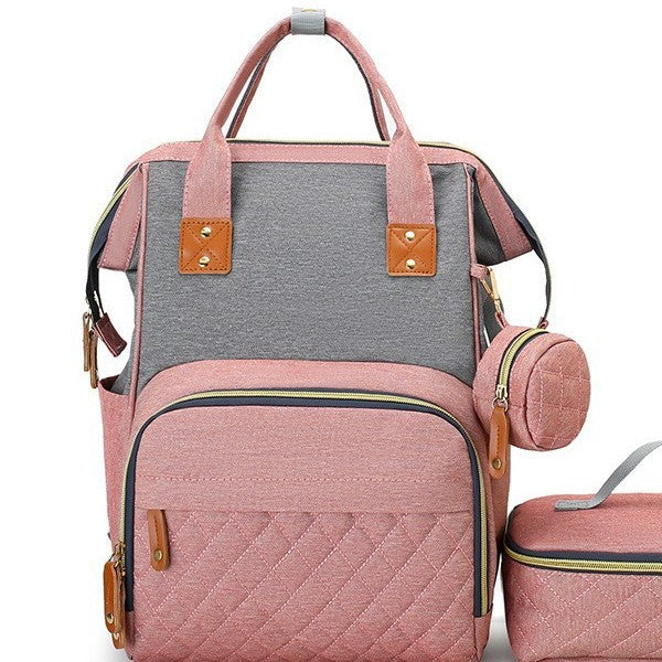 Multi-Purpose Quilted Diaper Backpack Bowlift