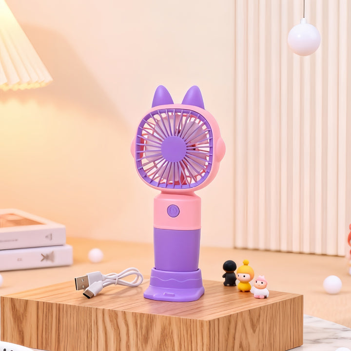 Women Portable Animal Mini USB Fan Bowlift