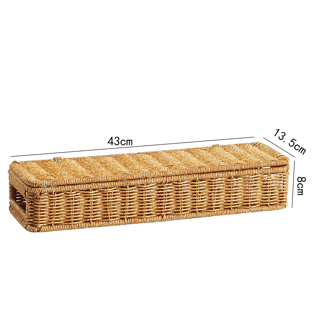Unisex Oval Storage Basket with Handwoven Structure Bowlift