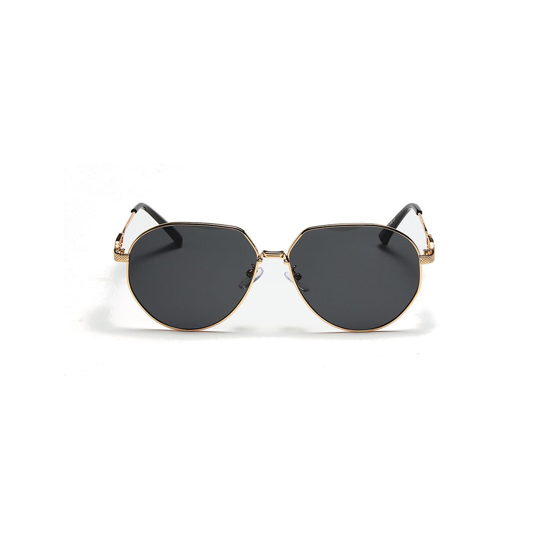 Ladies stylish oval sunglasses with fashionable metal frame Bowlift