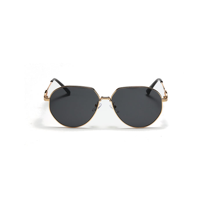 Ladies stylish oval sunglasses with fashionable metal frame Bowlift
