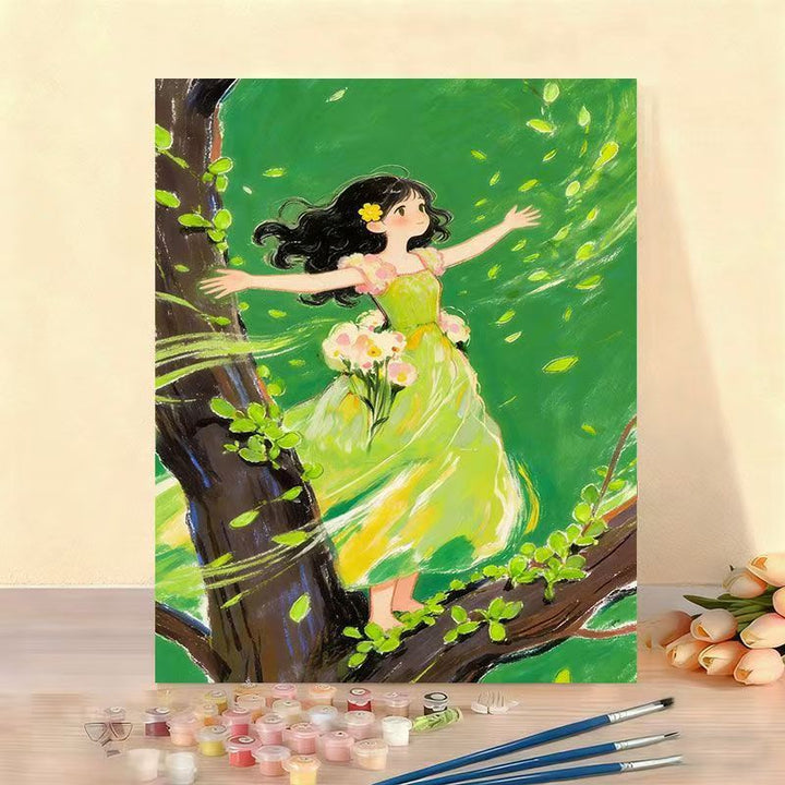 DIY Fairy Tale Canvas Painting Kit Bowlift