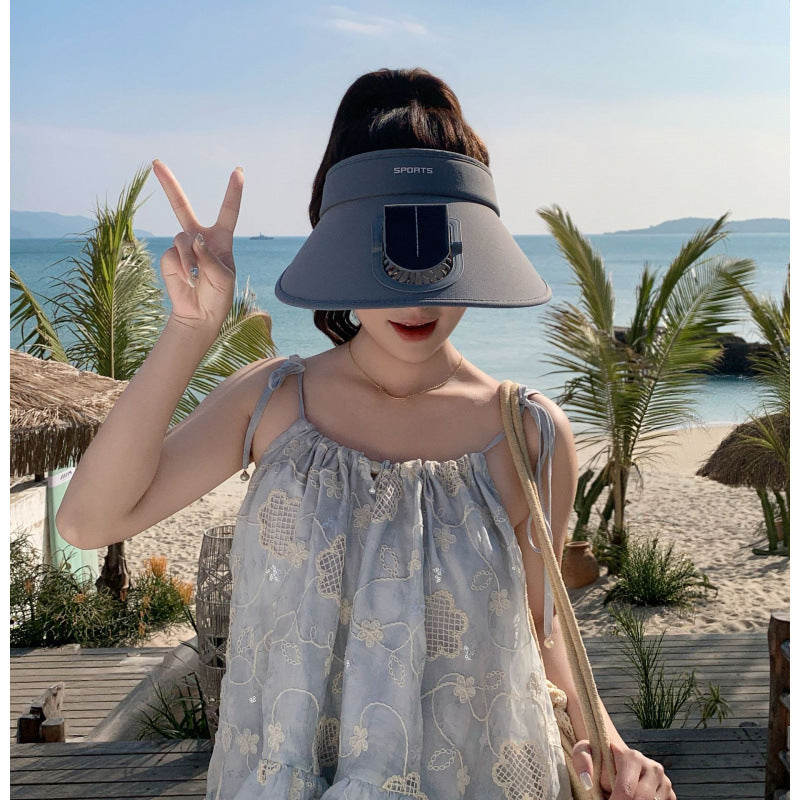 Adjustable sun visor for with integrated smartphone holder and UV protection Bowlift