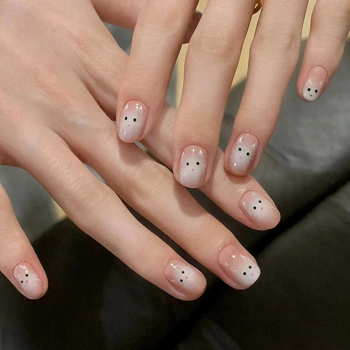 Cartoon-Themed Press-On Nails Bowlift
