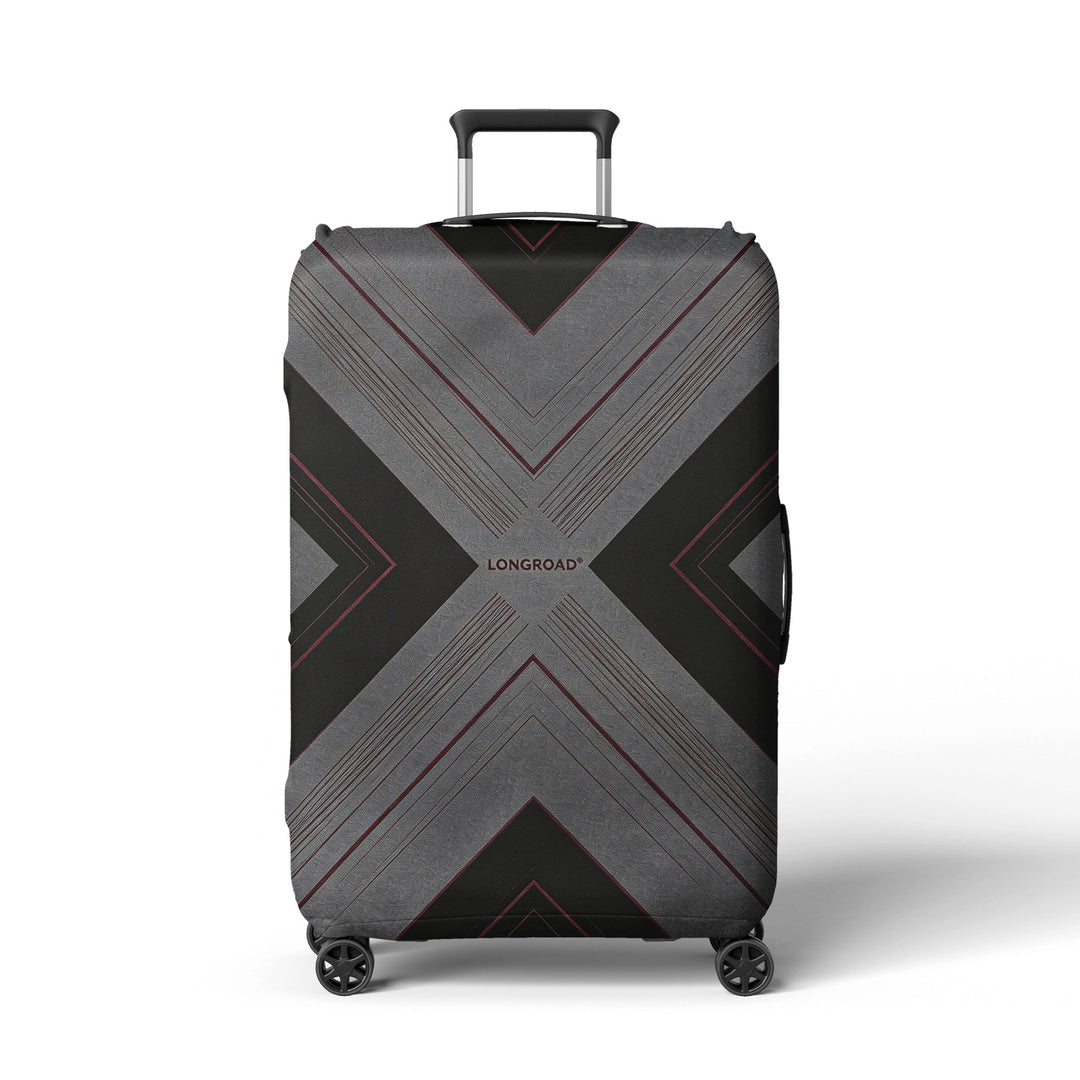 Ladies suitcase cover with modern polka dot pattern Bowlift