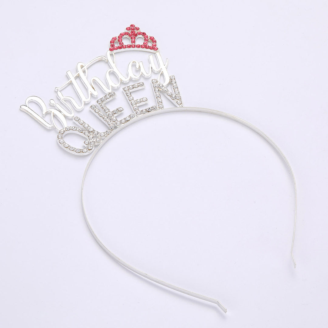 Ladies Glitter Headband with "Birthday Queen" lettering Bowlift
