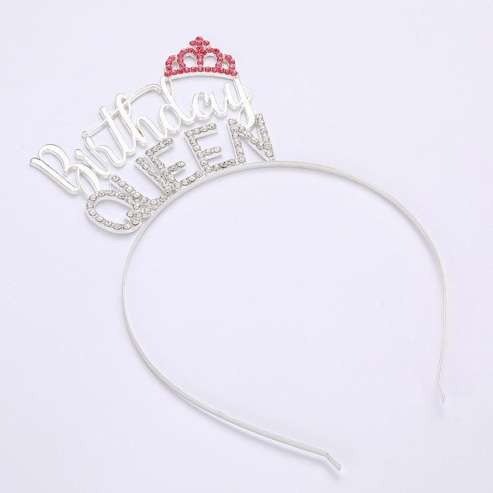 Ladies Glitter Headband with "Birthday Queen" lettering Bowlift