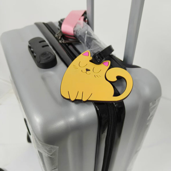 Cute Cat Luggage Tag Bowlift