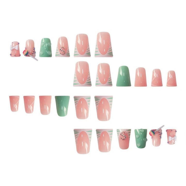 Creative Candy-Themed Acrylic Nail Enhancements Bowlift