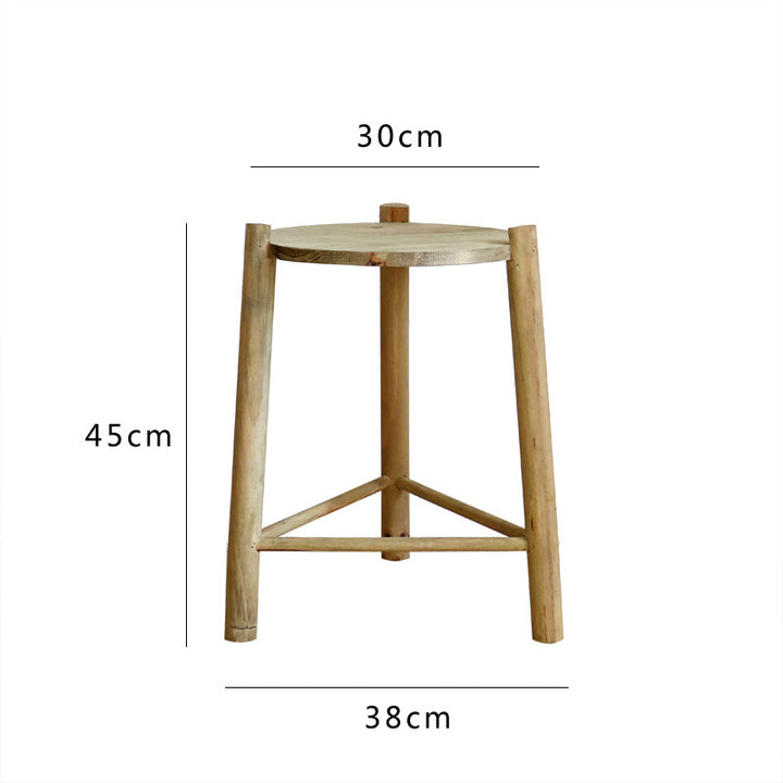 Rustic Wooden Stool Bowlift