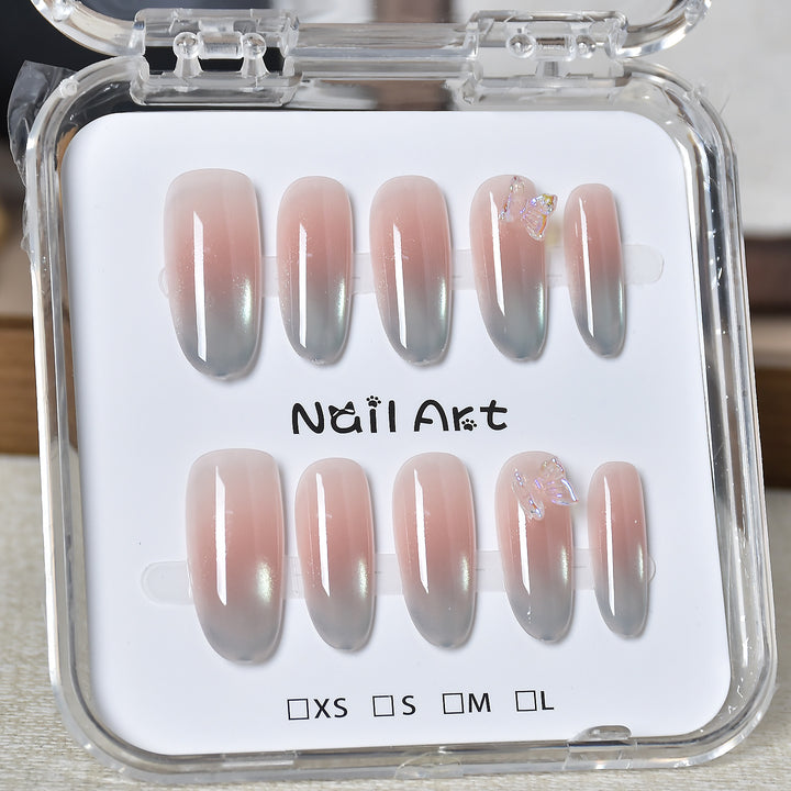Premium Glamorous Press-On Nail Extensions Bowlift