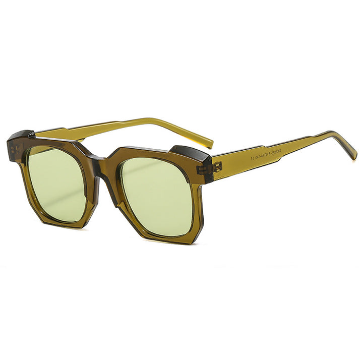 Women's fashionable sunglasses in square design with contrasting frame Bowlift