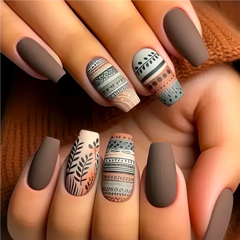 Artistic Floral Design Press-On Nails Bowlift 1788434359