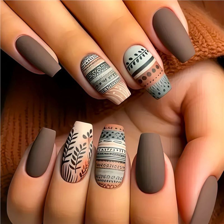Artistic Floral Design Press-On Nails Bowlift 1788434359