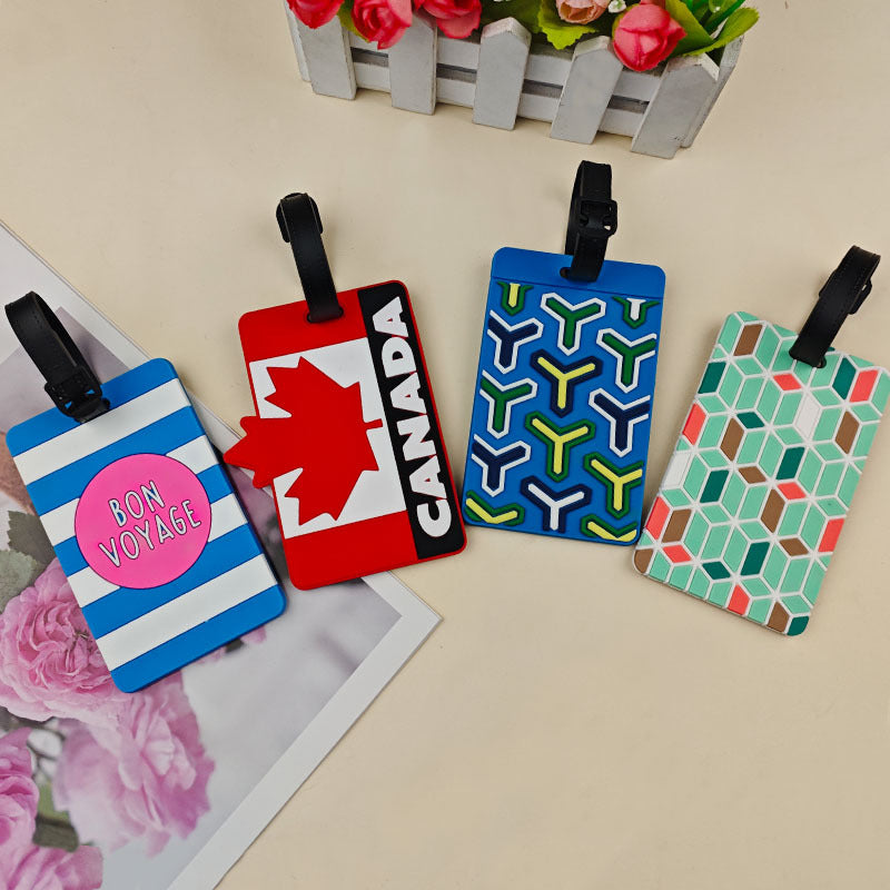 Unisex Vibrant Patterned Luggage Tag Bowlift