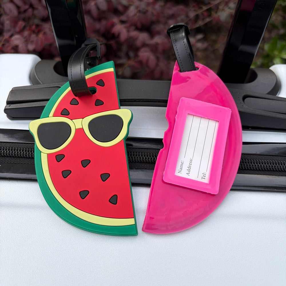 Whimsical Watermelon Luggage Tag Bowlift