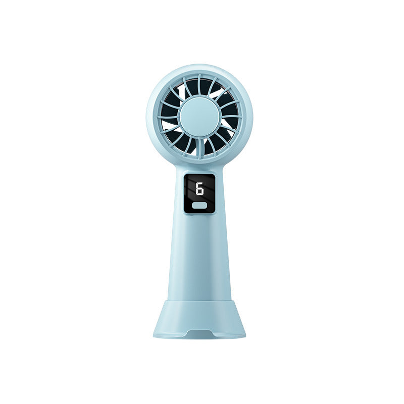 Women's Portable Fan with Digital Display Bowlift