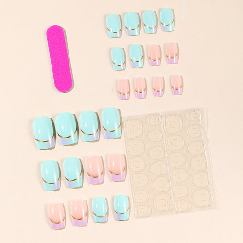 French Tip Acrylic Nail Art Design Bowlift