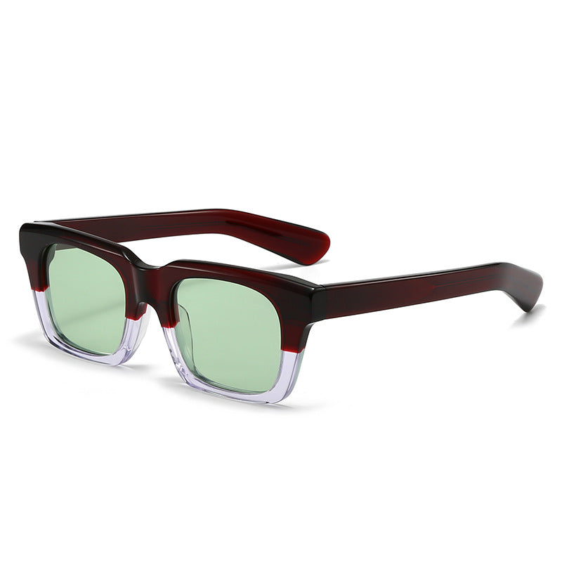 Women's square sunglasses with clear gradient and UV protection Bowlift