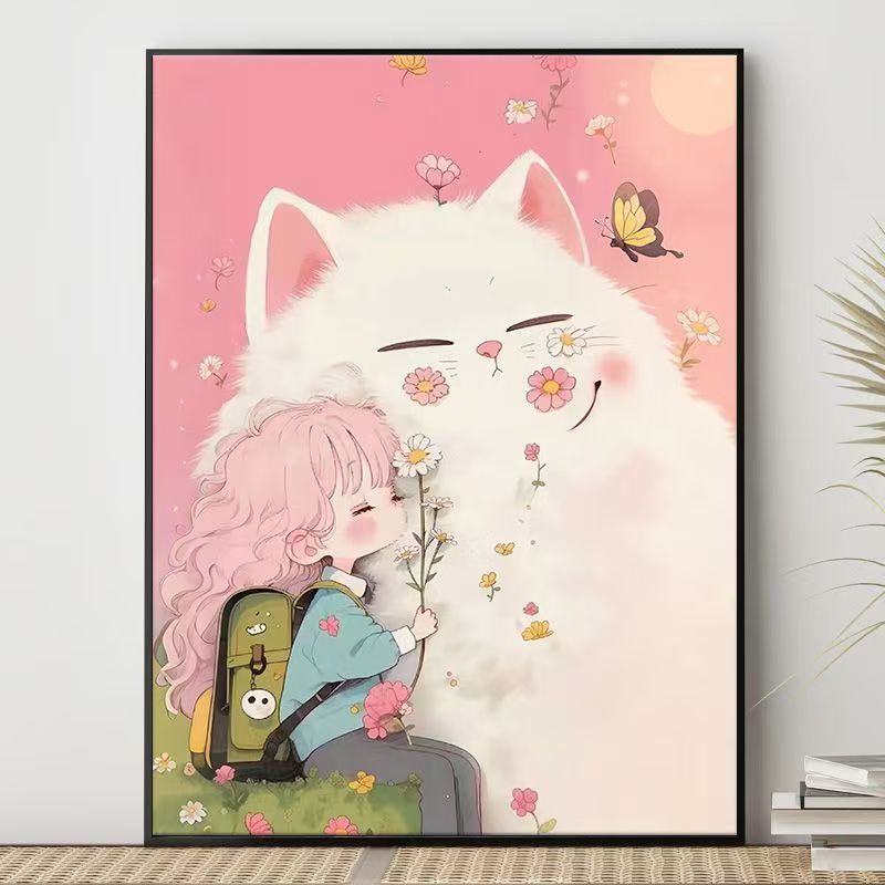 Cute Character Illustration Canvas Art Bowlift