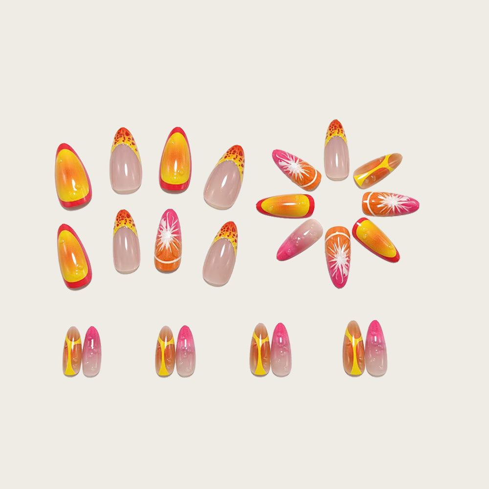 Artificial nails with fruity design Bowlift
