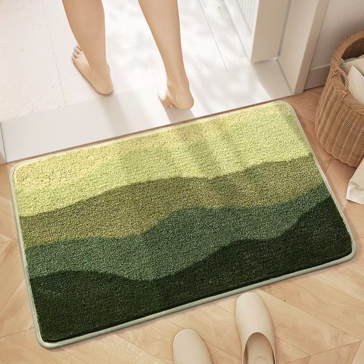 Cozy Rainbow-Themed Bath Mat