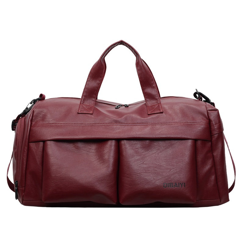 Stylish Leather Sports Duffle Bag