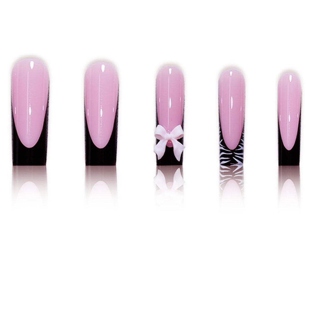 Elegant Decorative Press-On Nail Art Extensions Bowlift