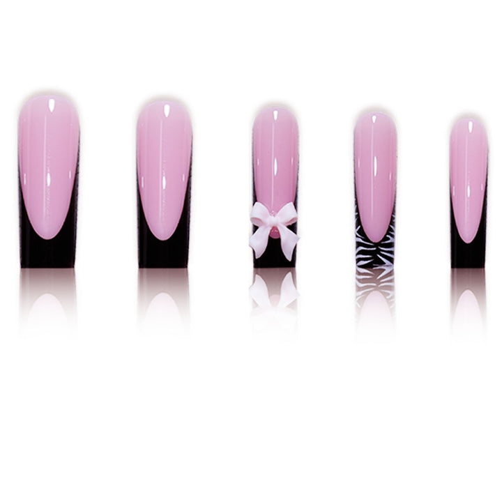 Elegant Decorative Press-On Nail Art Extensions Bowlift