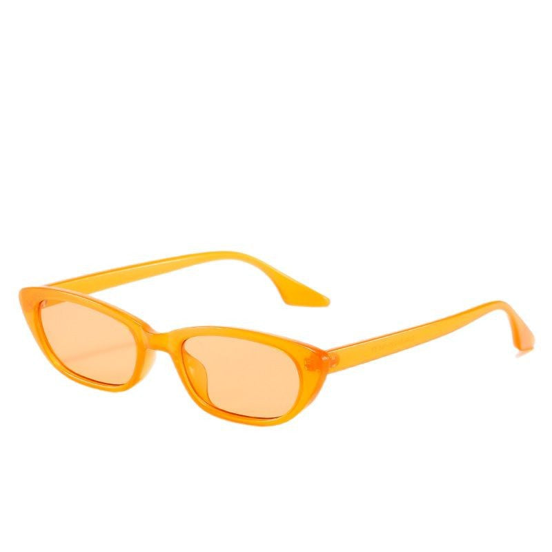Women's modern sunglasses in trendy cat-eye style with transparent frame Bowlift