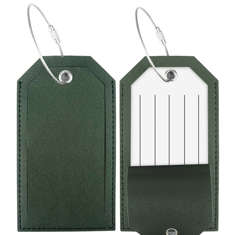 Premium Leather Luggage Tag Bowlift