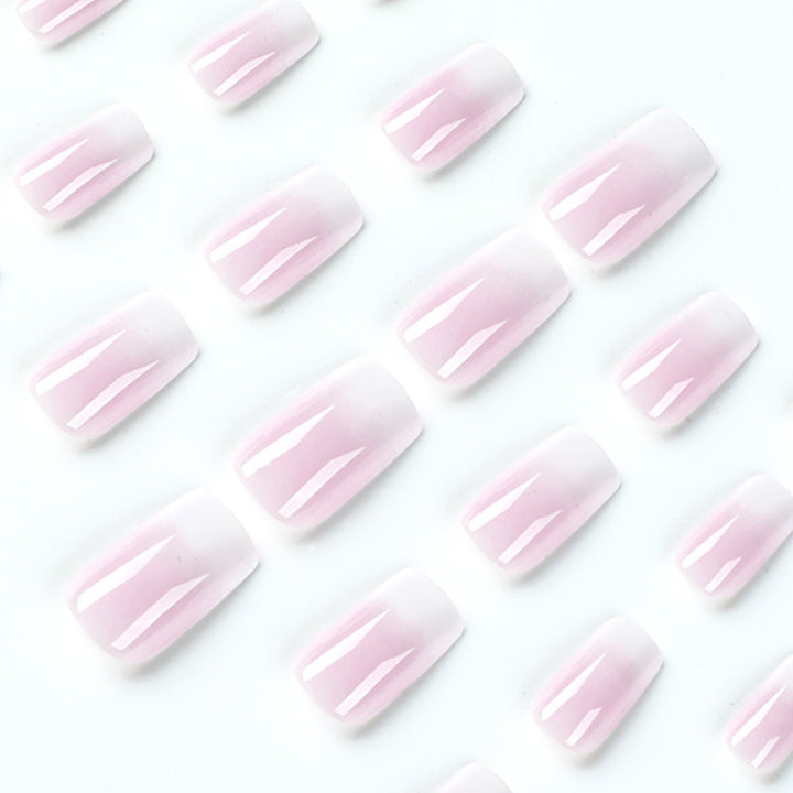 Artful Nail Extensions with Ombre Design Bowlift
