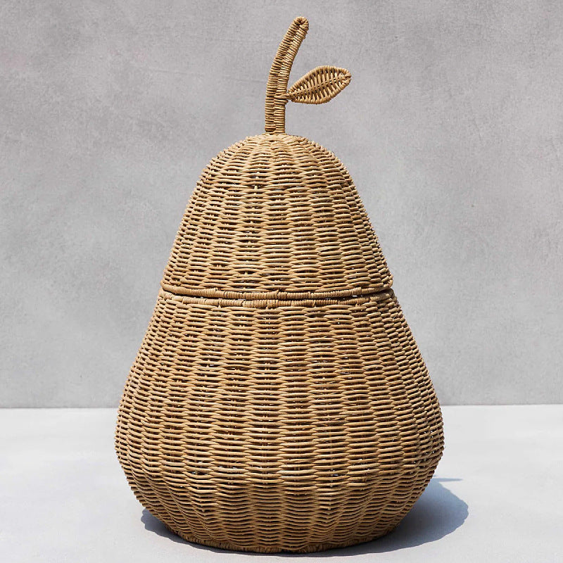 Playful decorative basket in pear shape Bowlift