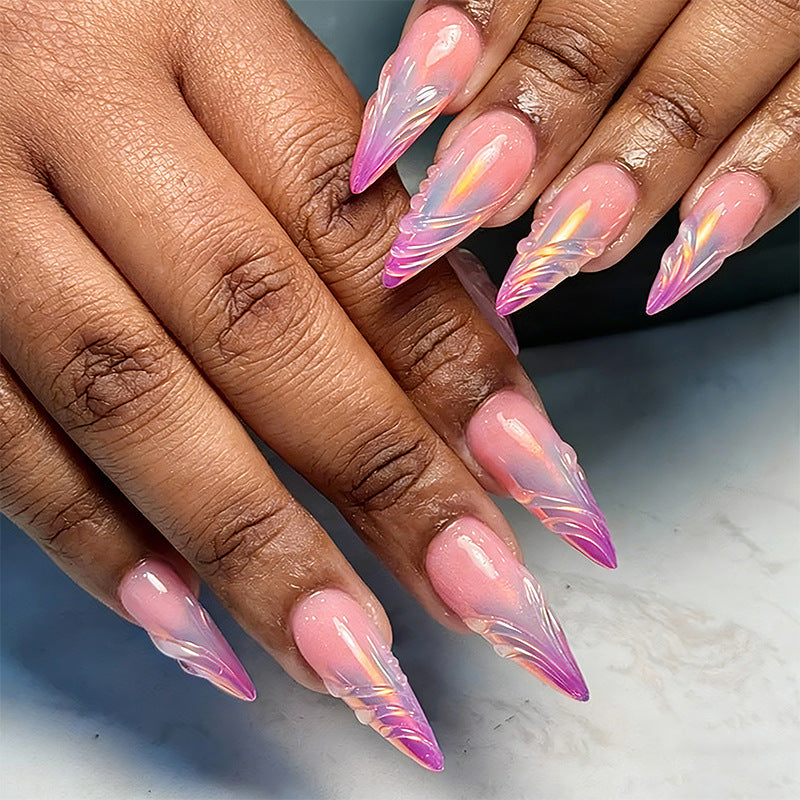 Artful Nail Tips in Modern Design Bowlift