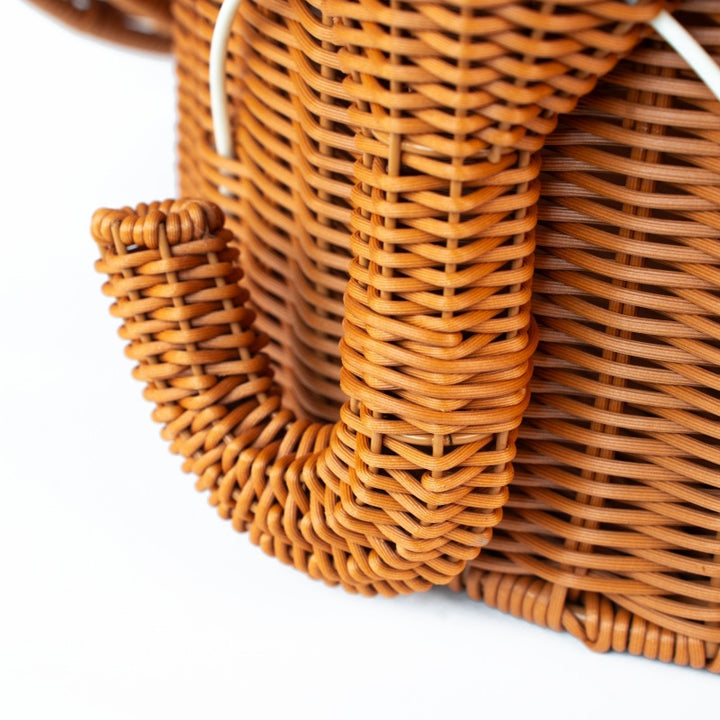 Women Playful Elephant Basket Bowlift