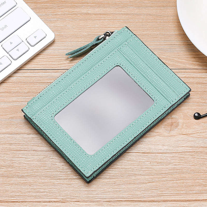 Textured Leather Card Holder