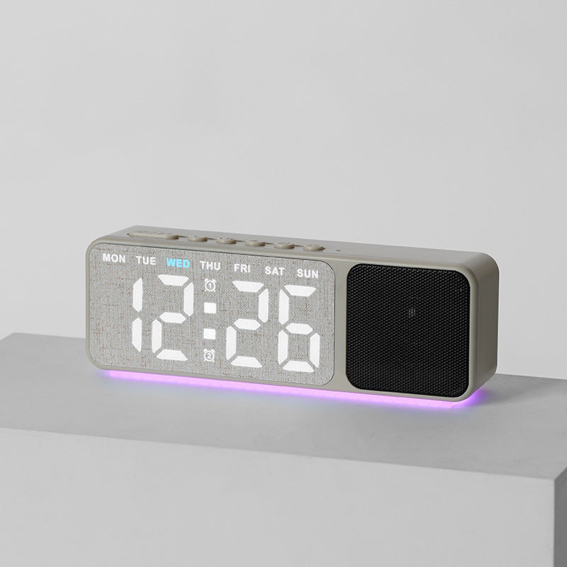 Digital LED alarm clock with multicolor lighting Bowlift