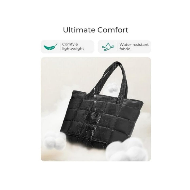 Practical Tote Bag with Quilted Design Bowlift