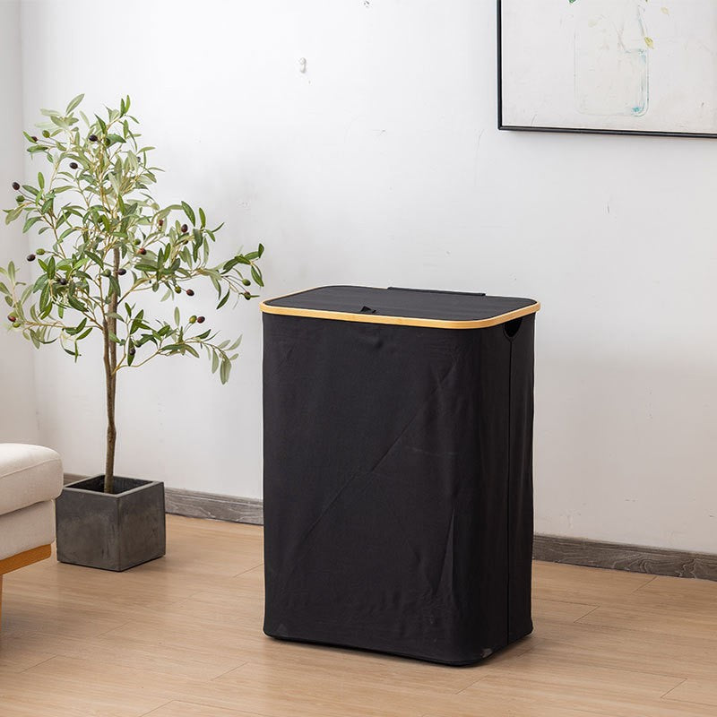 High-quality laundry container with practical and modern bamboo lid Bowlift