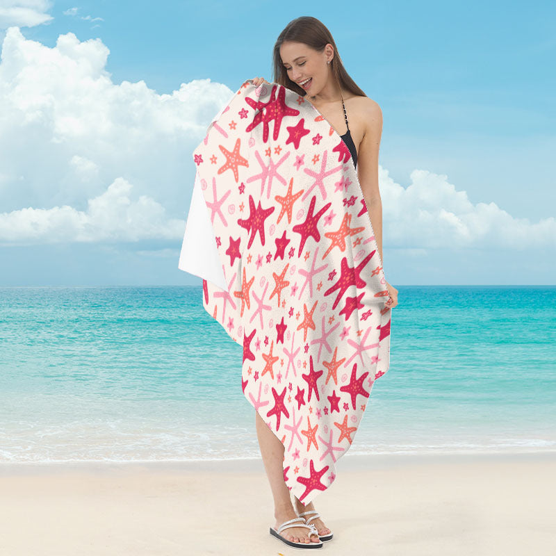 Beach towel with maritime star motif Bowlift