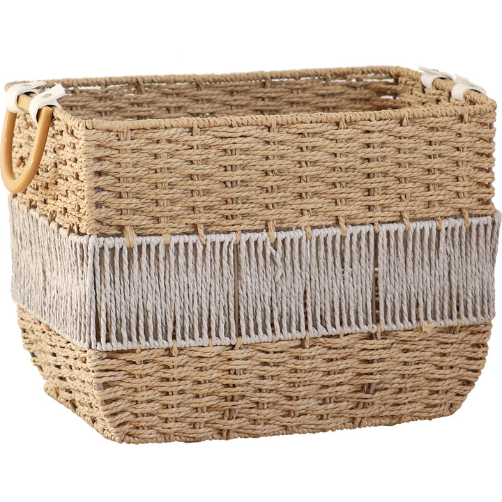 Handmade storage basket with fringes Bowlift