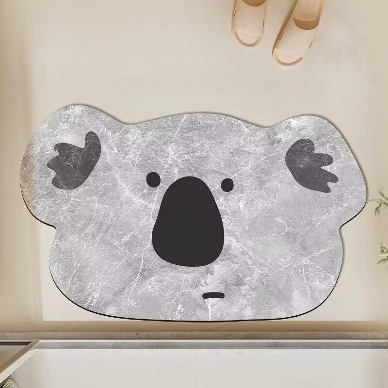 Cute Hippo-Shaped Bath Mat