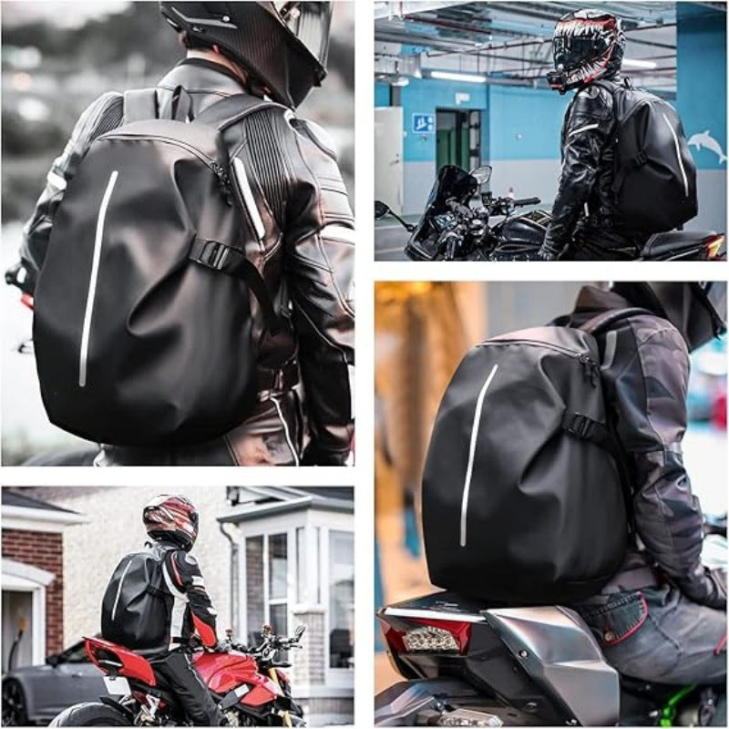 Sporty backpack with reflective design elements Bowlift