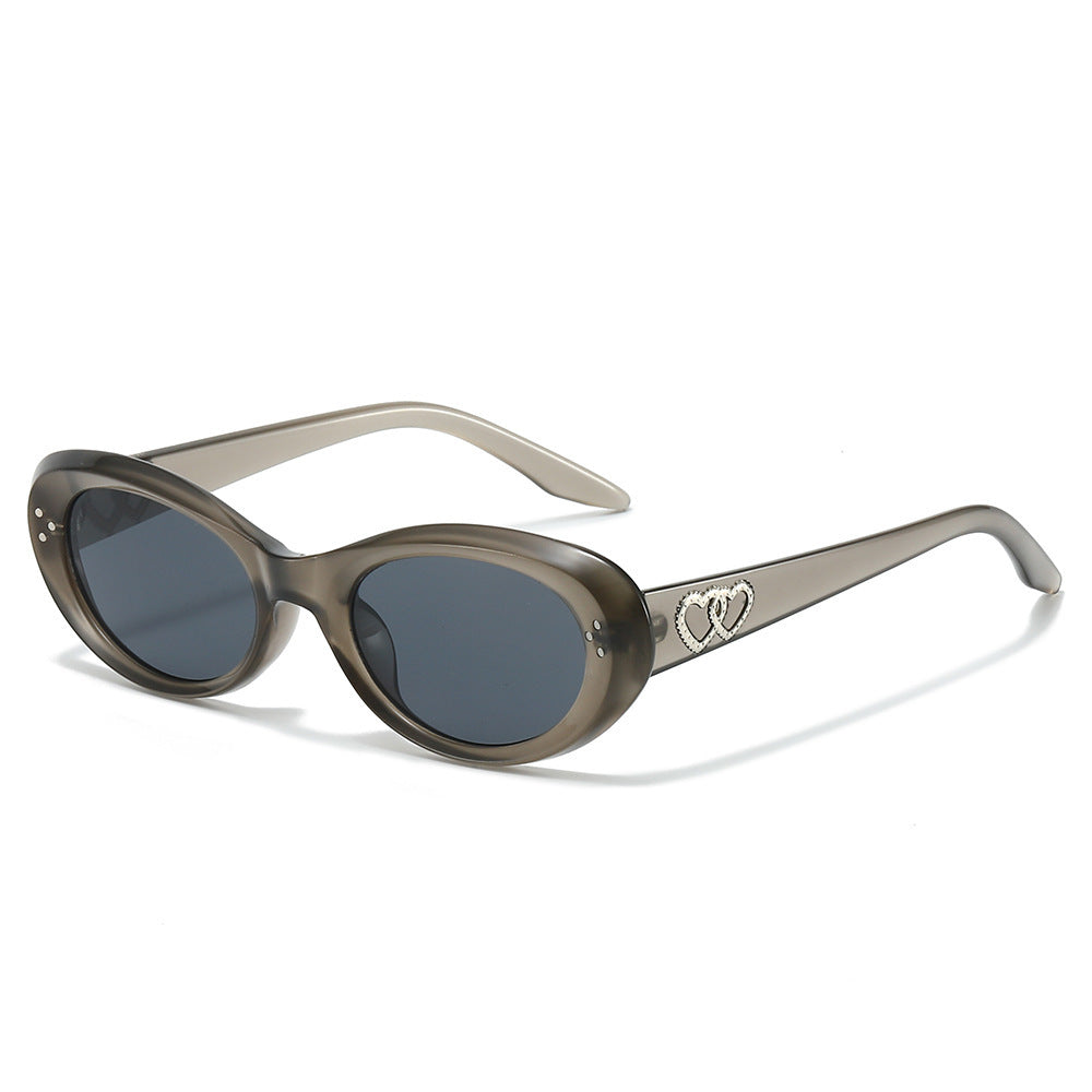 Fashionable Retro-Inspired Oval Sunglasses Bowlift