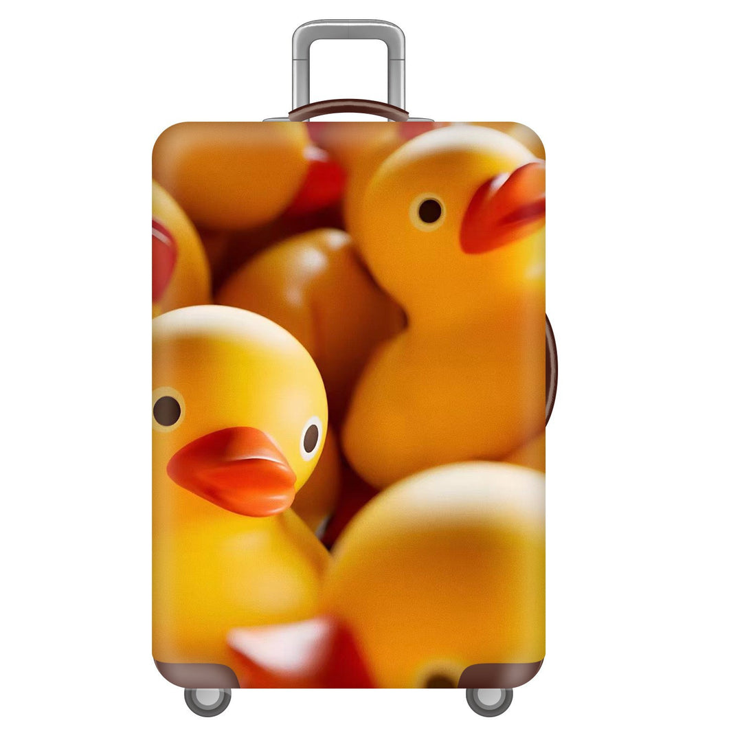 Unisex nano elastic suitcase cover with starry sky city motif, stretch protective cover for trolley luggage Bowlift