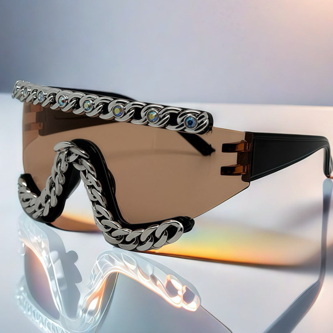 Ladies Fashion Sunglasses with Glamorous Crystal Embellishments Bowlift